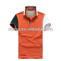 13PT1047 Cotton short sleeve mens striped polo shirt